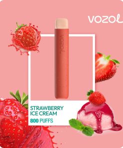 vozol star 800 strawberry ice cream